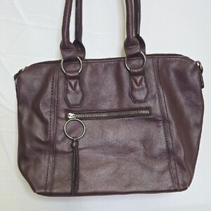 Maurices Handbag/Purse, Burgundy/Purplish, Polka Dot Interior‎